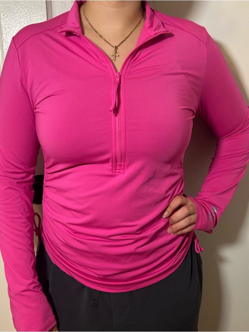 Carve Designs Hot Pink Half-Zip Performance Pullover
